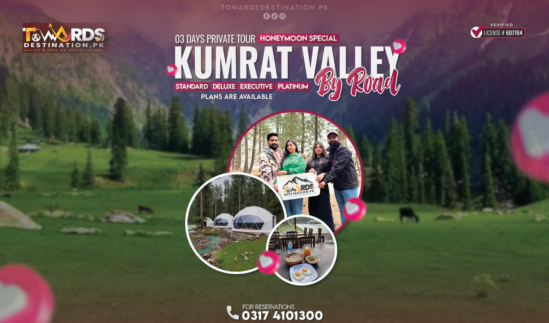 KUMRAT VALLEY — Honeymoon Special Trip (03 Days)