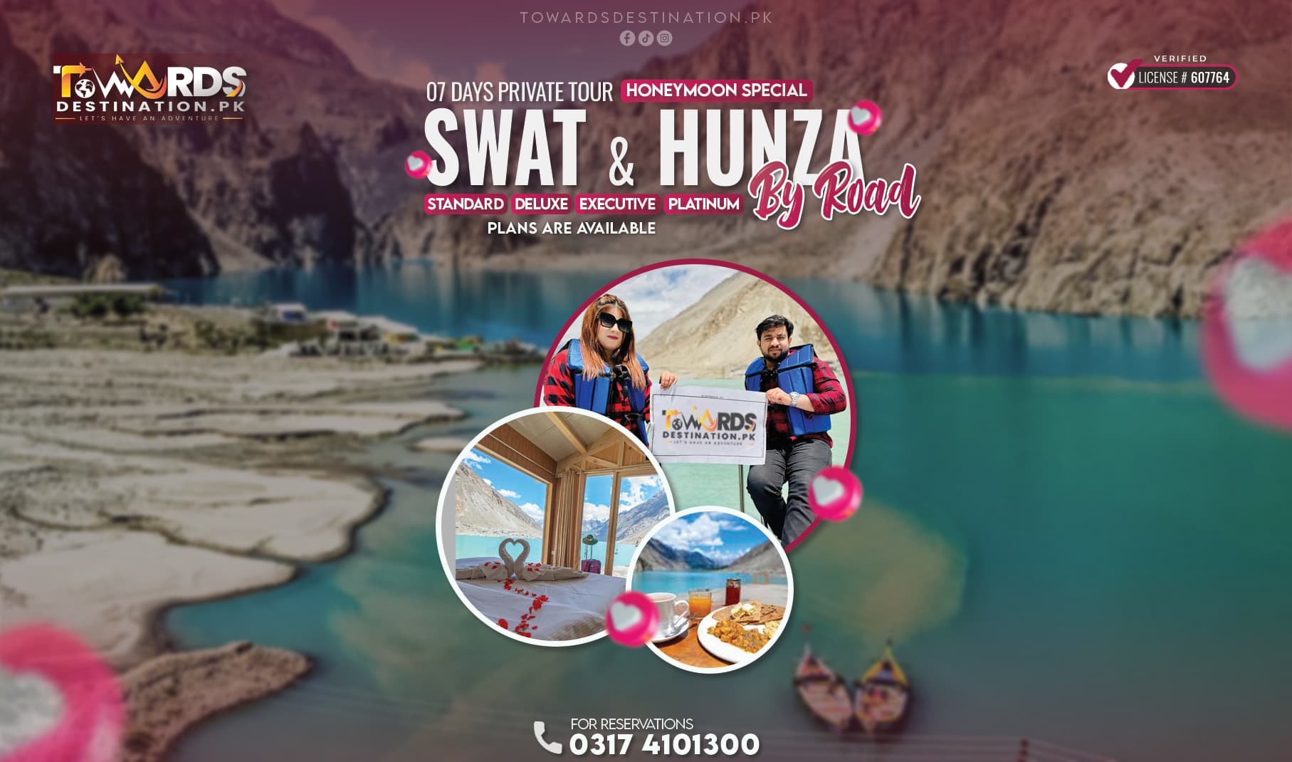 SWAT & HUNZA — Honeymoon Tour by Road (07 Days)