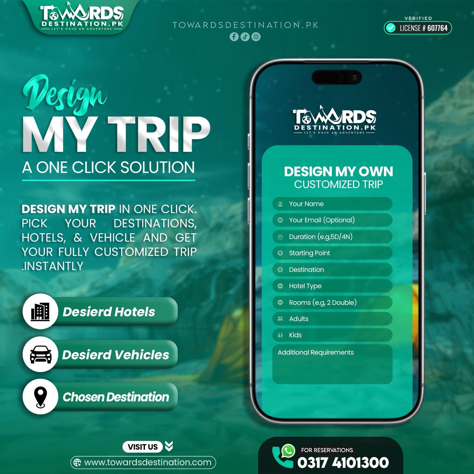 Mountain lake with boats