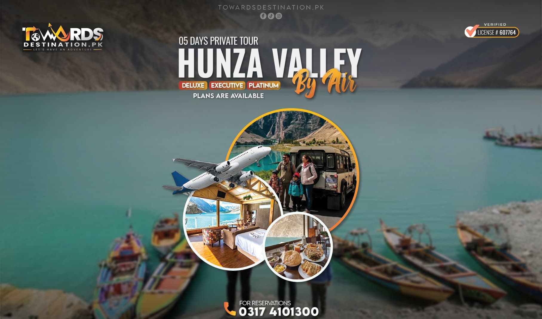 HUNZA VALLEY — Private Tour by Air (05 Days)